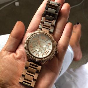 Rose gold Michael Kors watch